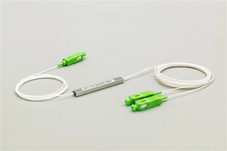 Séparateur de fibre PLC 1 × 2, mini module, SC/APC
