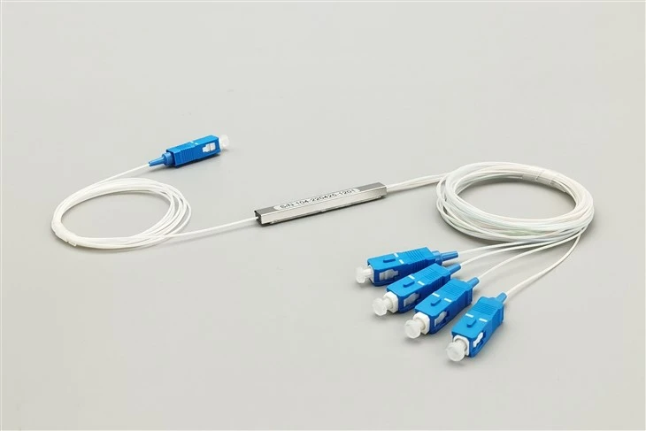 Répartiteur de fibre PLC 1 × 4 SC UPC, mini module