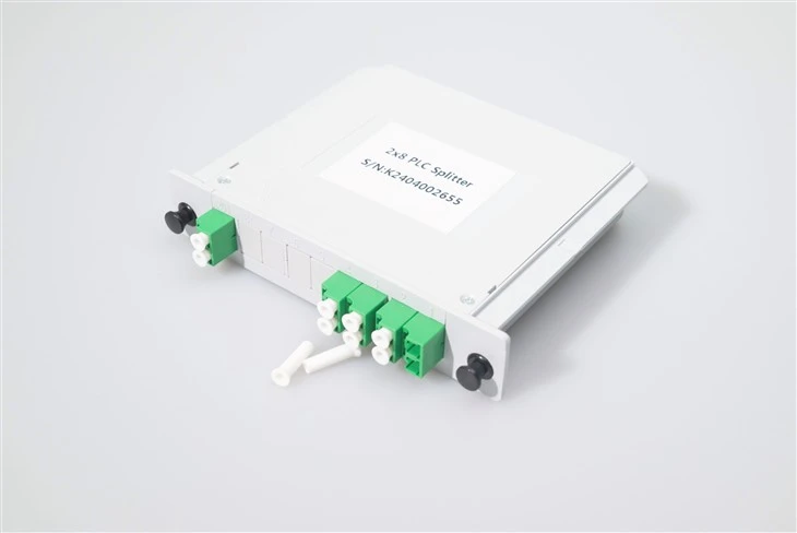 Cassette de répartiteur de fibre optique PLC 2*8 SC APC