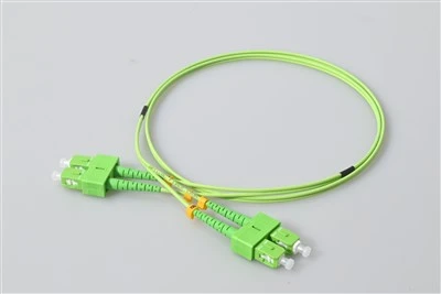 Cordon de brassage à fibre optique SC APC Duplex vert